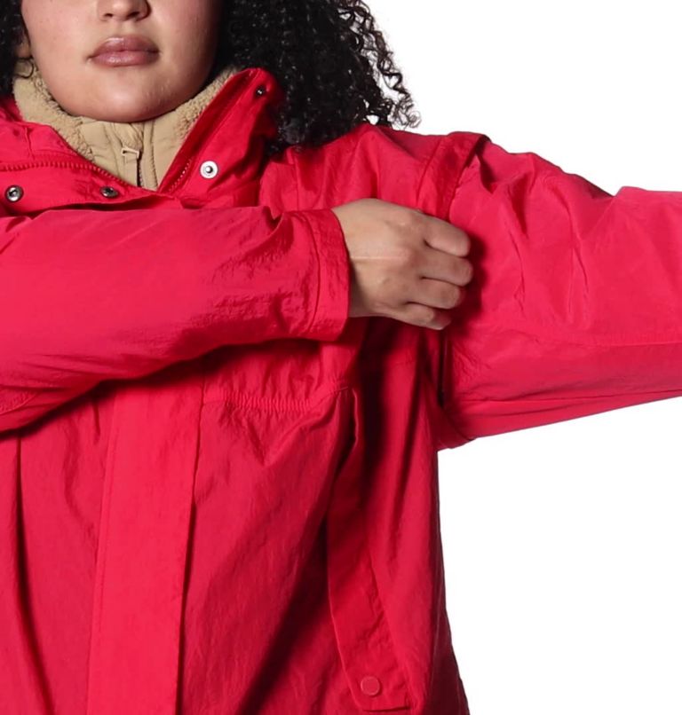 Thumbnail: Women's Laurelwoods Interchange Jacket - Plus Size, Color: Red Lily, image 2