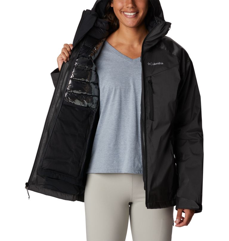 Thumbnail: Women's Oak Ridge Interchange Jacket, Color: Black Sheen, image 5