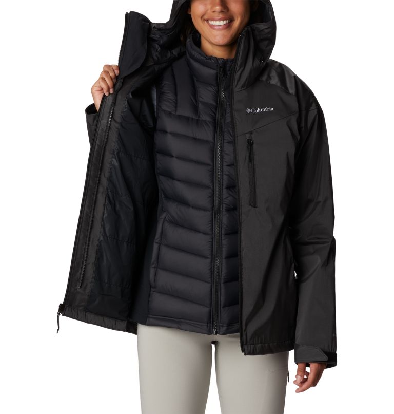 Thumbnail: Women's Oak Ridge Interchange Jacket, Color: Black Sheen, image 7