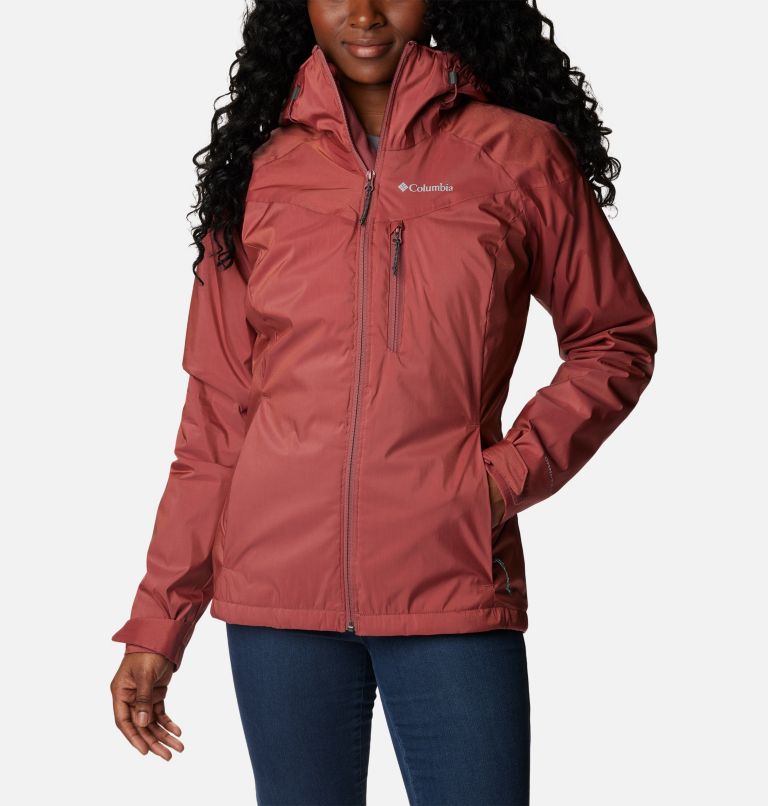 Columbia Interchange Omni-Heat Jacket, Women Size S Navy Puffer Fleece  Collar
