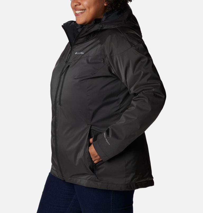 Thumbnail: Women's Oak Ridge Interchange Jacket - Plus Size, Color: Black Sheen, image 3