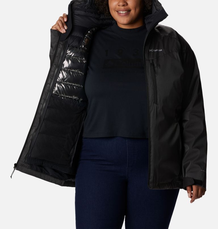 Women's Oak Ridge Interchange Jacket - Plus Size, Color: Black Sheen, image 5