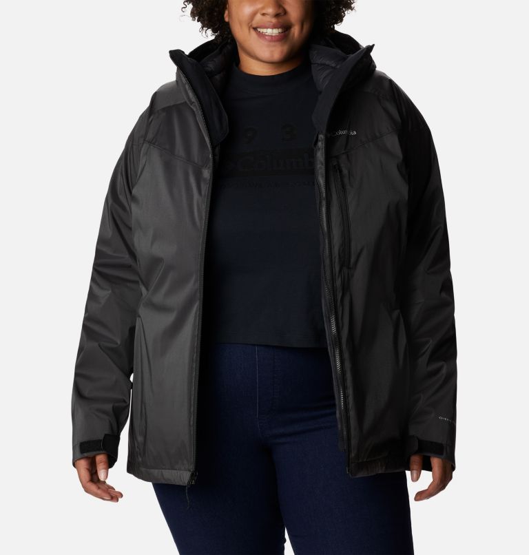 Women's Oak Ridge Interchange Jacket - Plus Size, Color: Black Sheen, image 6