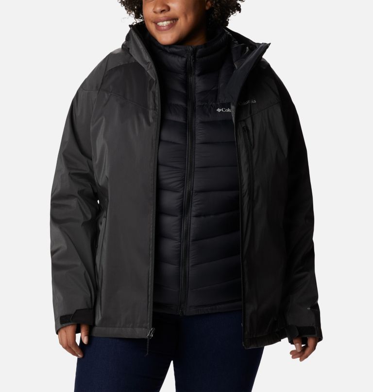 Women's Oak Ridge Interchange Jacket - Plus Size, Color: Black Sheen, image 7