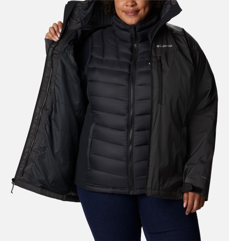 Thumbnail: Women's Oak Ridge Interchange Jacket - Plus Size, Color: Black Sheen, image 8