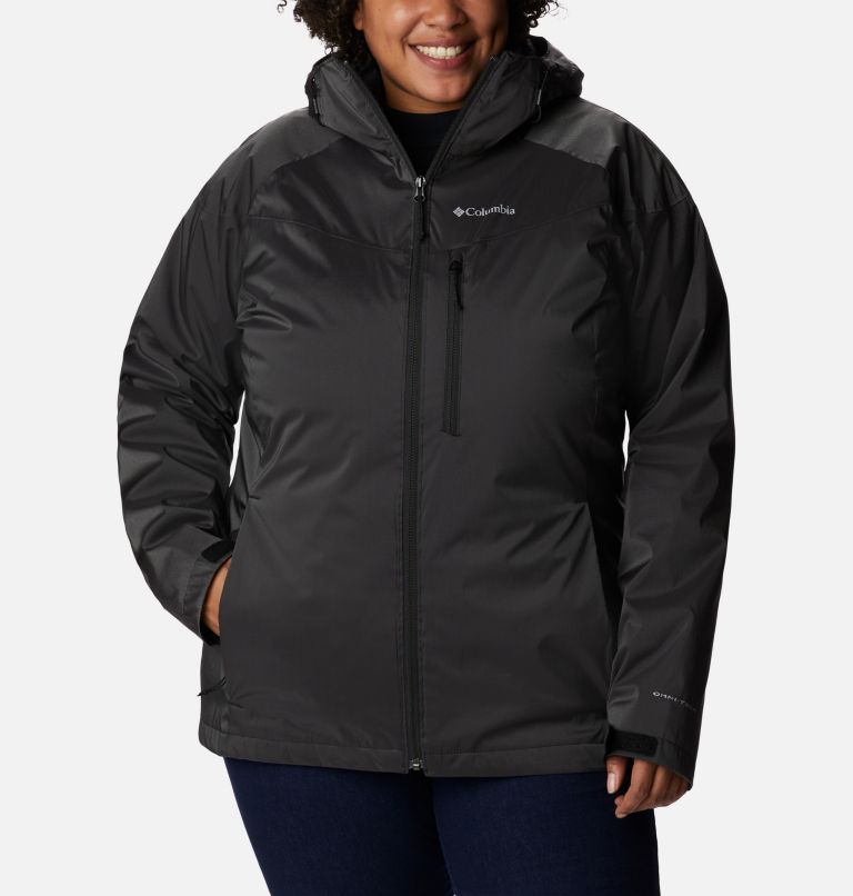 Thumbnail: Women's Oak Ridge Interchange Jacket - Plus Size, Color: Black Sheen, image 1