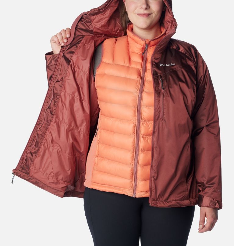 Thumbnail: Women's Oak Ridge Interchange Jacket - Plus Size, Color: Beetroot Sheen, image 7