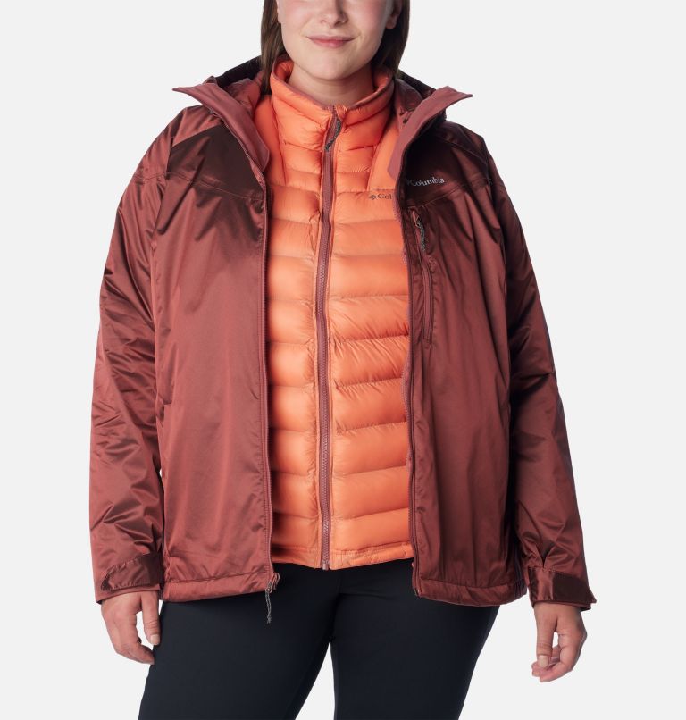 Thumbnail: Women's Oak Ridge Interchange Jacket - Plus Size, Color: Beetroot Sheen, image 10
