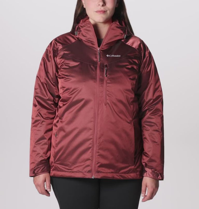 Women's Oak Ridge Interchange Jacket - Plus Size, Color: Beetroot Sheen