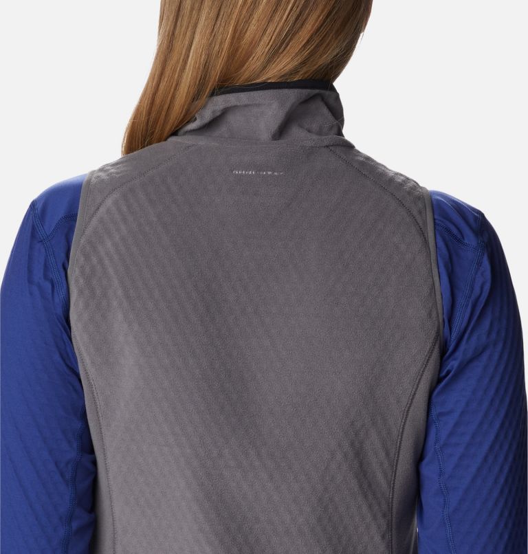 Women's Outdoor Tracks Vest, Color: City Grey, Black, image 7