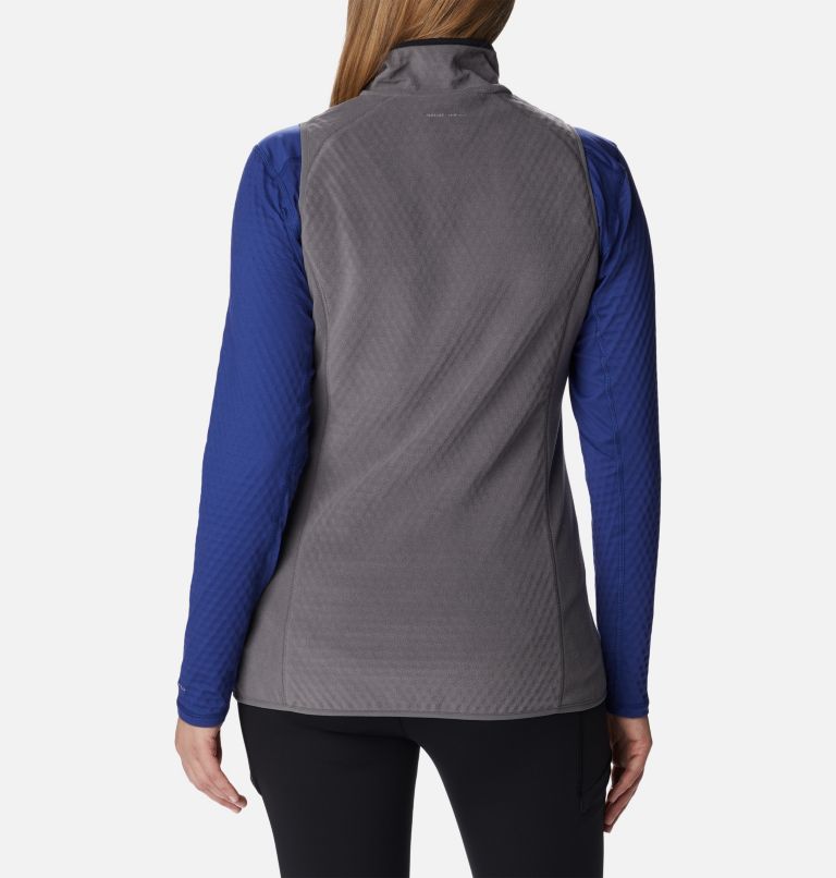 Thumbnail: Women's Outdoor Tracks Vest, Color: City Grey, Black, image 2