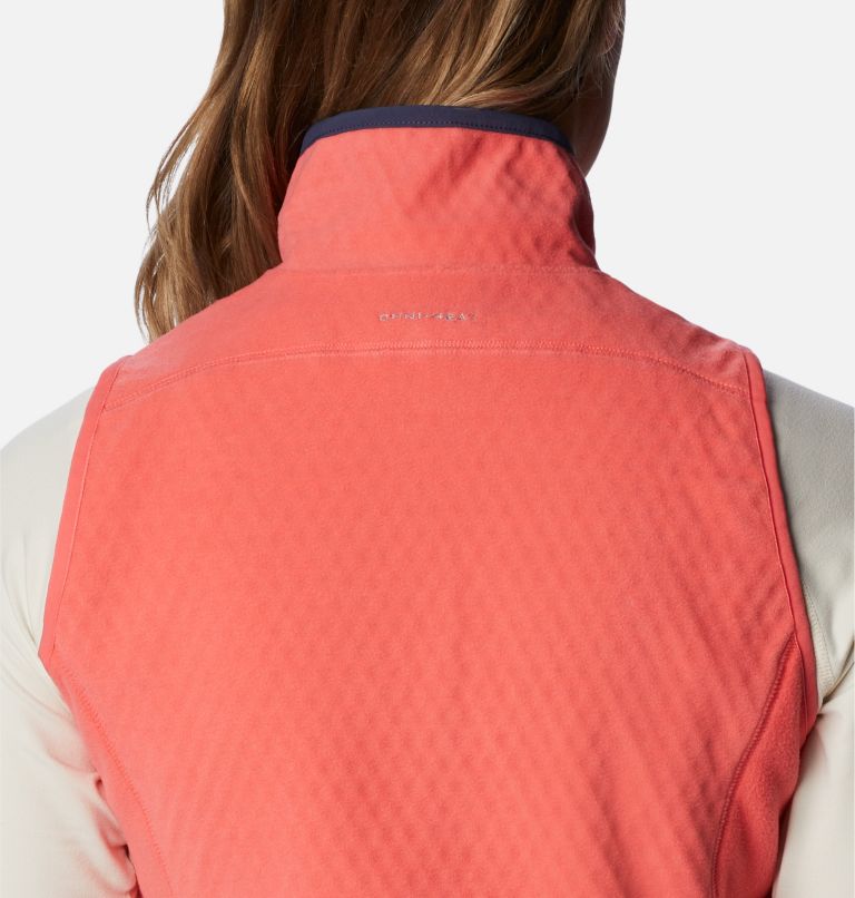 Women's Outdoor Tracks Vest, Color: Blush Pink, Peach Blossom, image 7