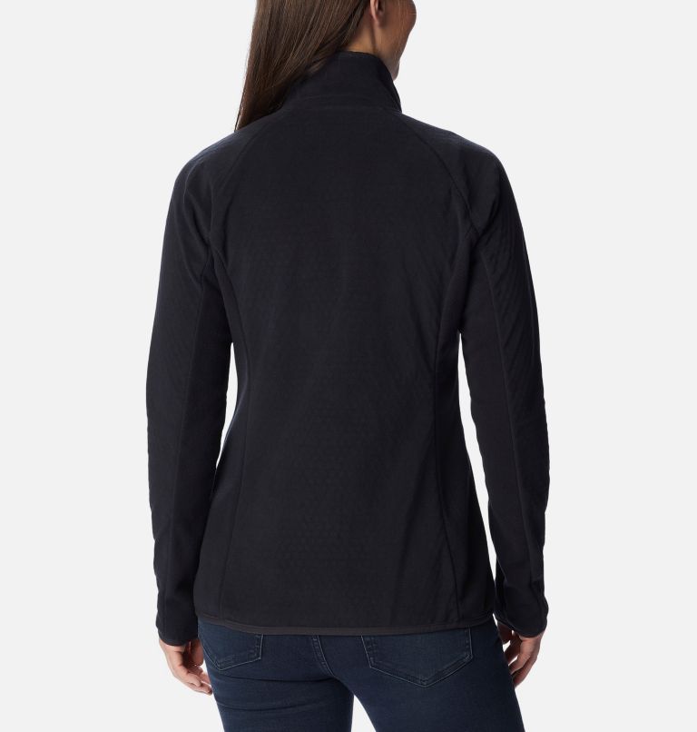 Thumbnail: Women's Outdoor Tracks Full Zip Fleece Jacket, Color: Black, image 2
