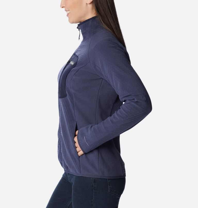 Thumbnail: Women's Outdoor Tracks Full Zip Fleece Jacket, Color: Nocturnal, Dark Nocturnal, image 3