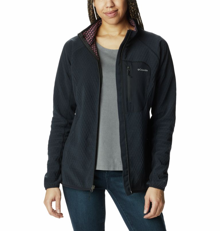 Thumbnail: Women's W Outdoor Tracks Technical Fleece Jacket, Color: Black, image 7
