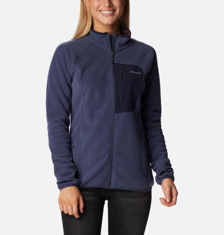 Columbia Outdoor Tracks Full Zip Forro polar Mujer Azul (S)