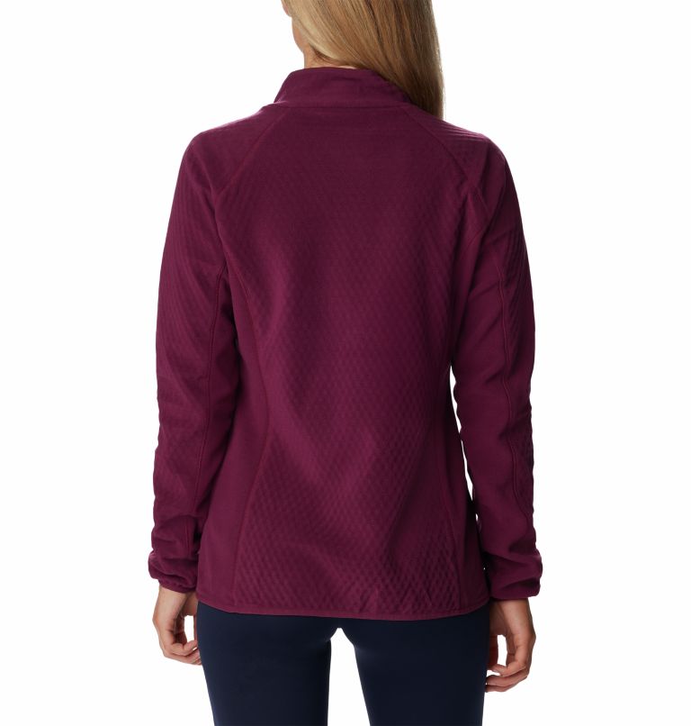 Thumbnail: Women's W Outdoor Tracks Technical Fleece Jacket, Color: Marionberry, Aura, image 2