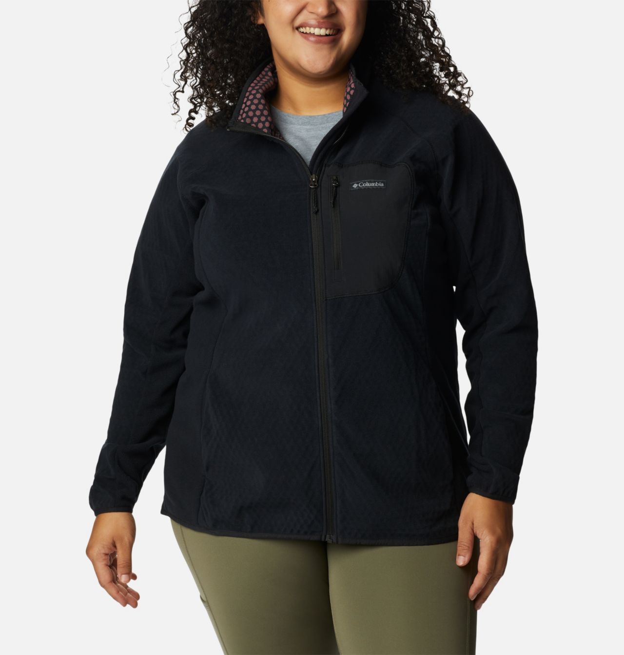 Women's Outdoor Tracks™ Full Zip Fleece Jacket - Plus Size 1