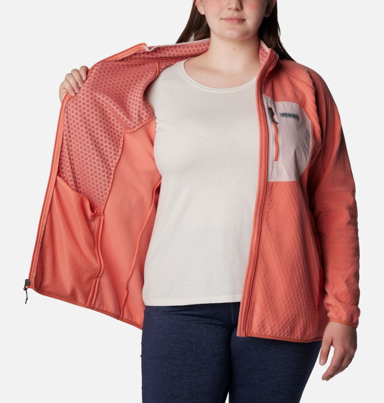 Women's Outdoor Tracks™ Full Zip Fleece Jacket - Plus Size 5
