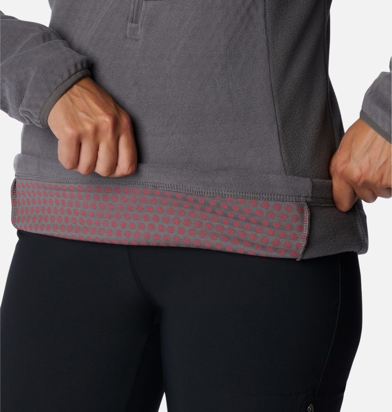 Thumbnail: Women's Outdoor Tracks Half Zip Fleece Pullover, Color: City Grey, Black, image 5