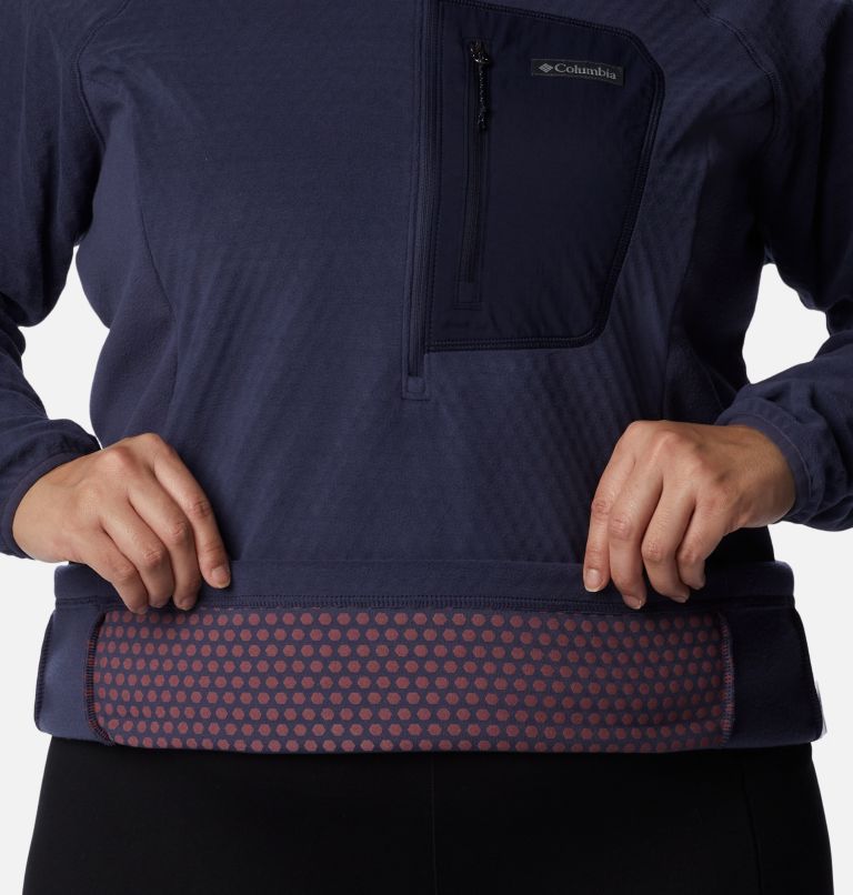 Women's Outdoor Tracks Half Zip Fleece Pullover - Plus Size, Color: Nocturnal, Dark Nocturnal, image 5