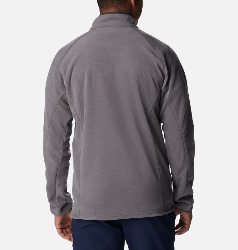 Thumbnail: Men's Outdoor Tracks Full Zip Fleece Jacket, Color: City Grey, Shark, image 2