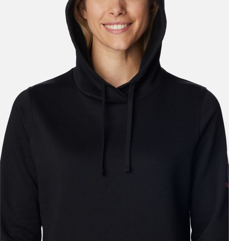 Women's Tested Tough In Pink Hoodie, Color: Black TTIP Logo, image 4