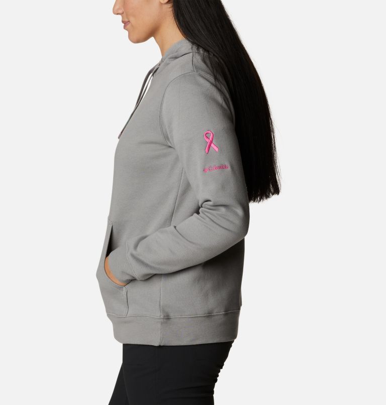 Women's Tested Tough In Pink Hoodie, Color: Light Grey Loveis TTIP Logo, image 3