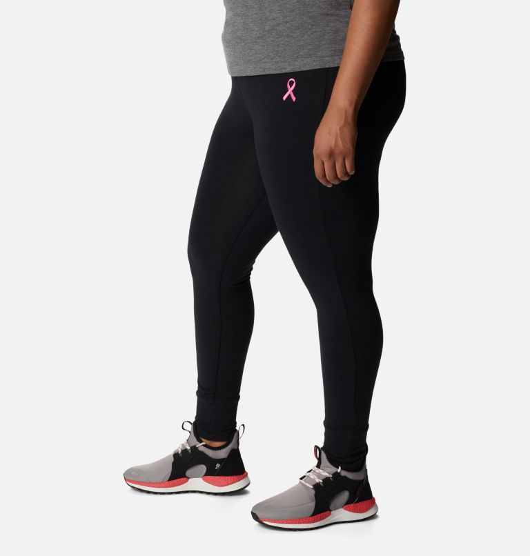 Women's Tested Tough In Pink Leggings - Plus Size, Color: Black, image 3
