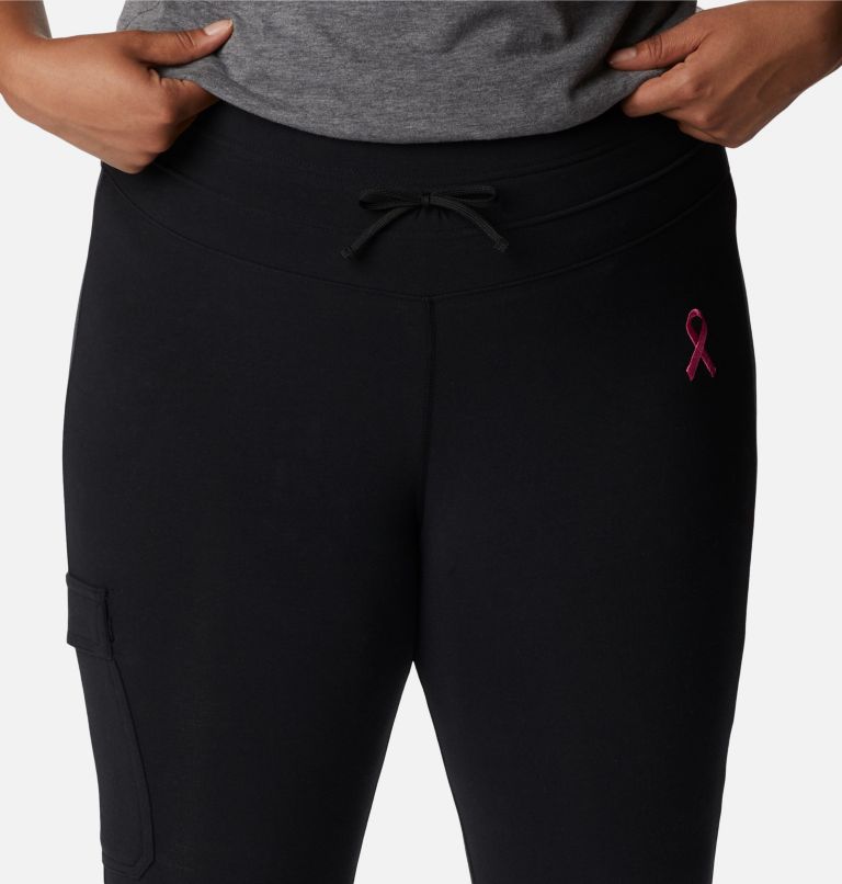Thumbnail: Women's Tested Tough In Pink Leggings - Plus Size, Color: Black, image 4