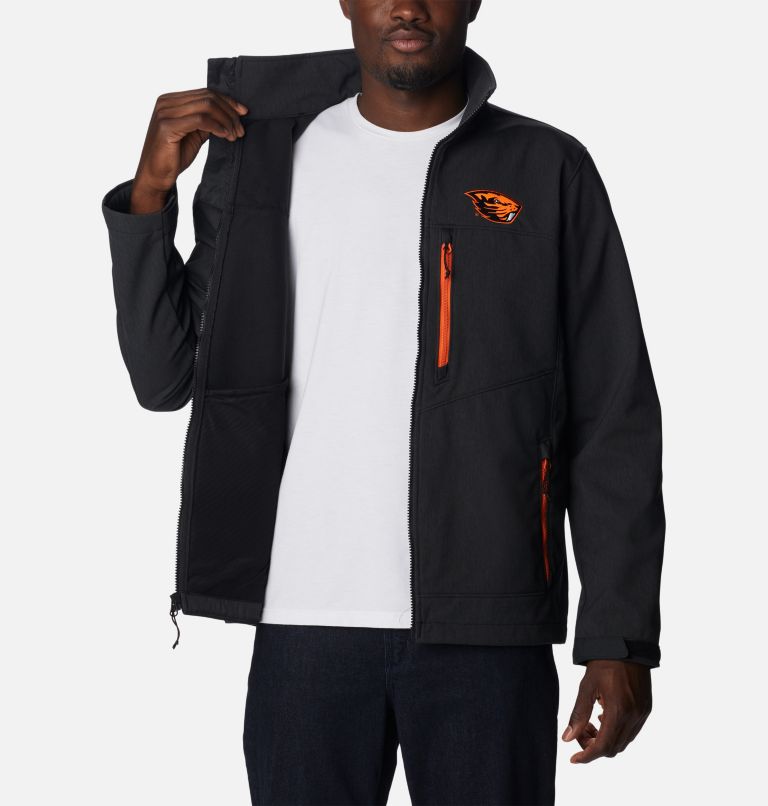 Thumbnail: Men's Collegiate Ascender II Softshell Jacket - Oregon State, Color: OSU - Black, image 5