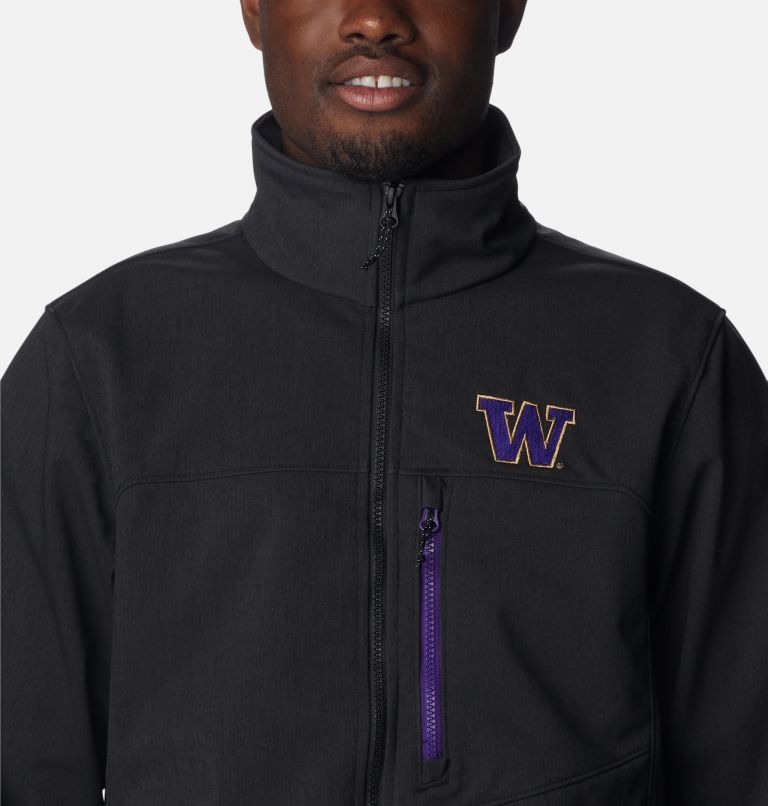 Men's Collegiate Ascender II Softshell Jacket - Washington, Color: UW - Black, image 4