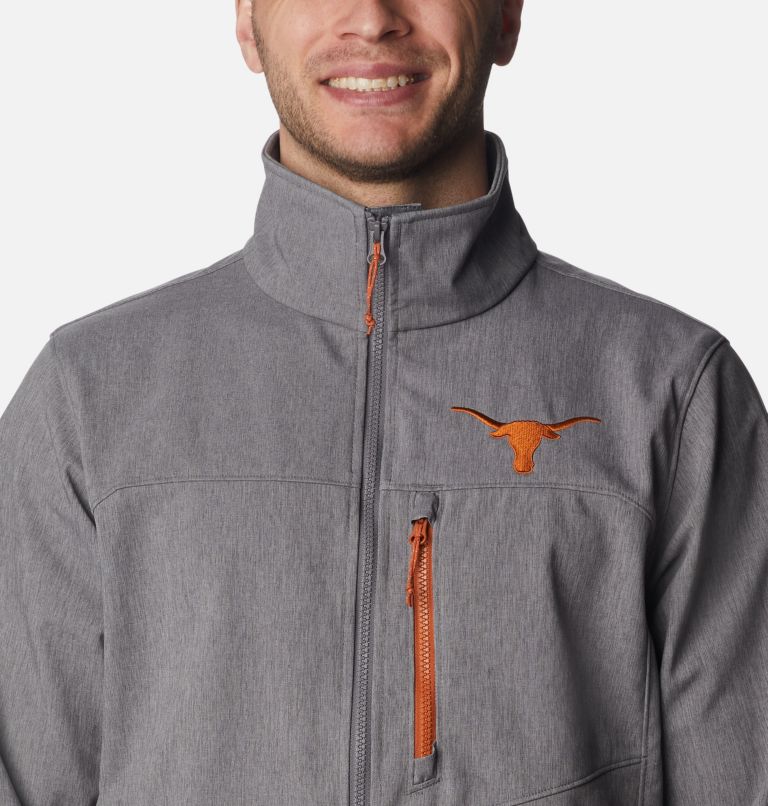 Thumbnail: Men's Collegiate Ascender II Softshell Jacket - Texas, Color: TEX - City Grey, image 4