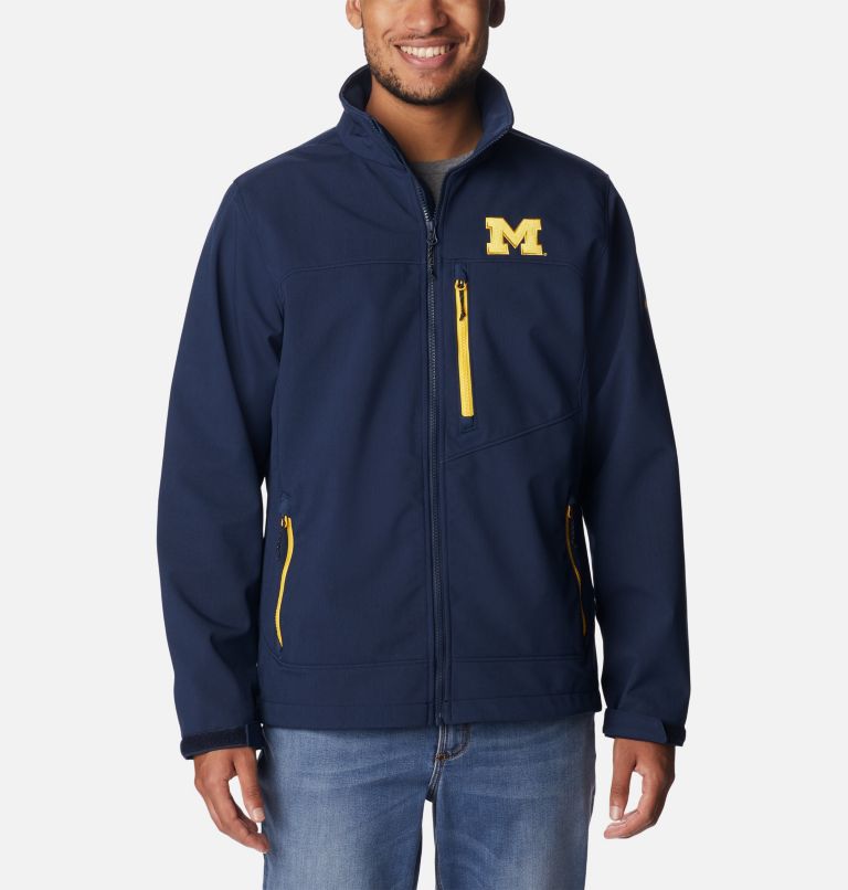 Thumbnail: Men's Collegiate Ascender II Softshell Jacket - Michigan, Color: UM - Collegiate Navy, image 1