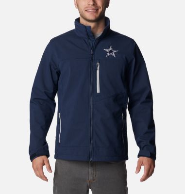 Men's Columbia Navy Dallas Cowboys Flanker III Full-Zip Jacket