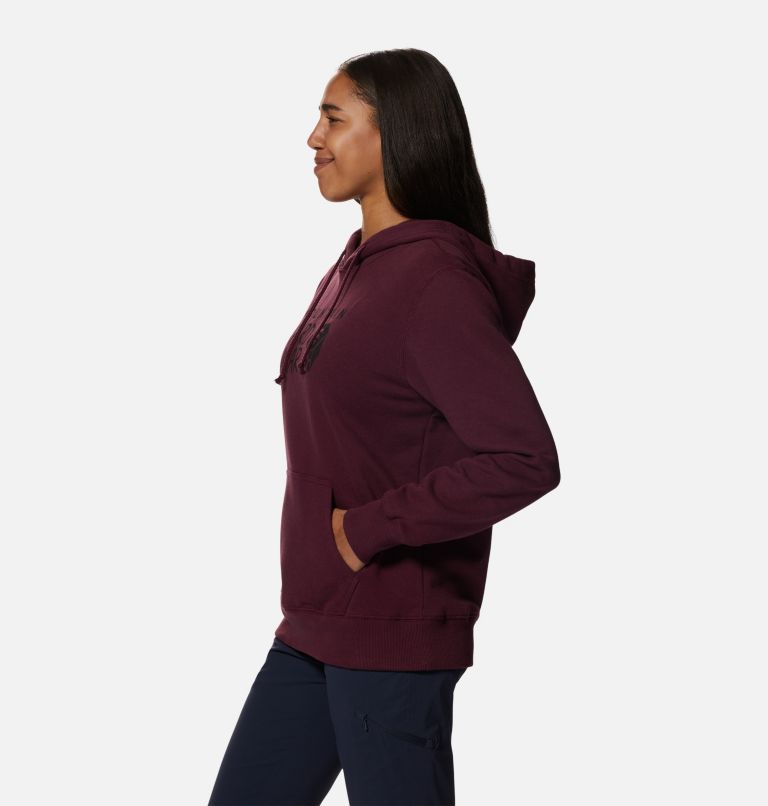 Thumbnail: Women's MHW Logo Pullover Hoody, Color: Cocoa Red, image 3