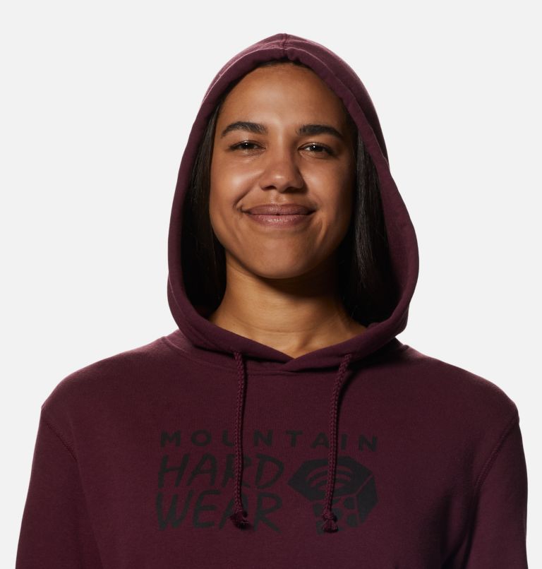 Thumbnail: Women's MHW Logo Pullover Hoody, Color: Cocoa Red, image 4