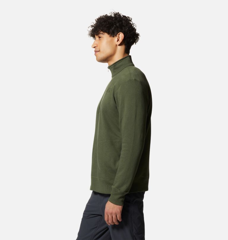 Men's MHW Logo 1/2 Zip, Color: Surplus Green, image 3