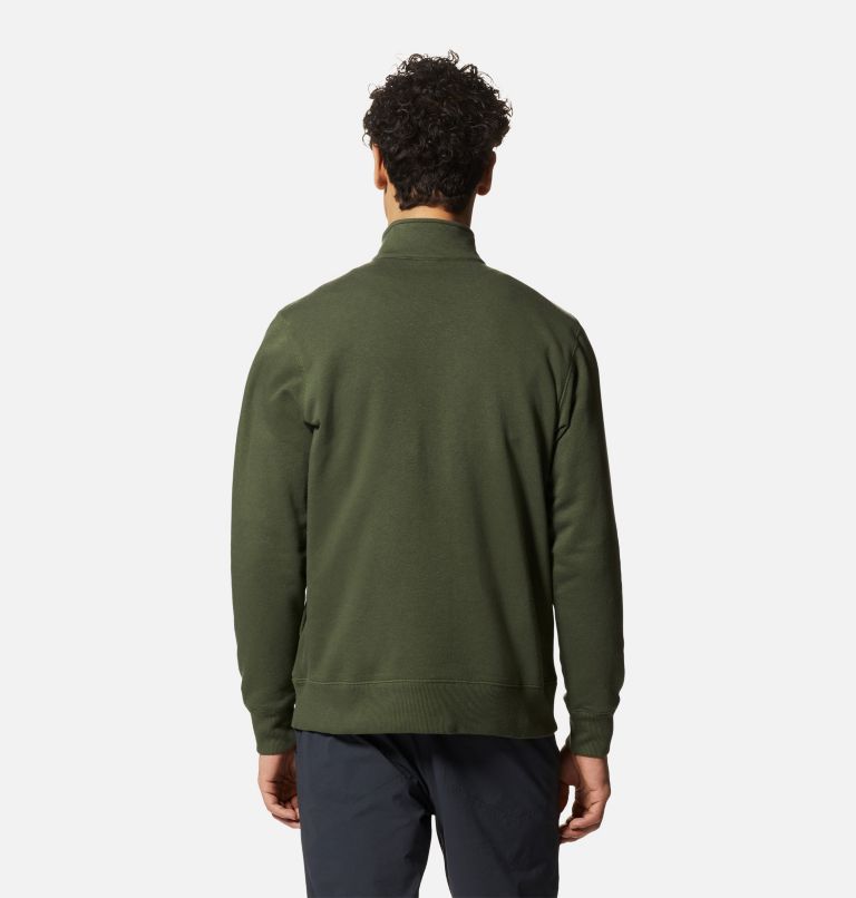 Men's MHW Logo 1/2 Zip, Color: Surplus Green, image 2