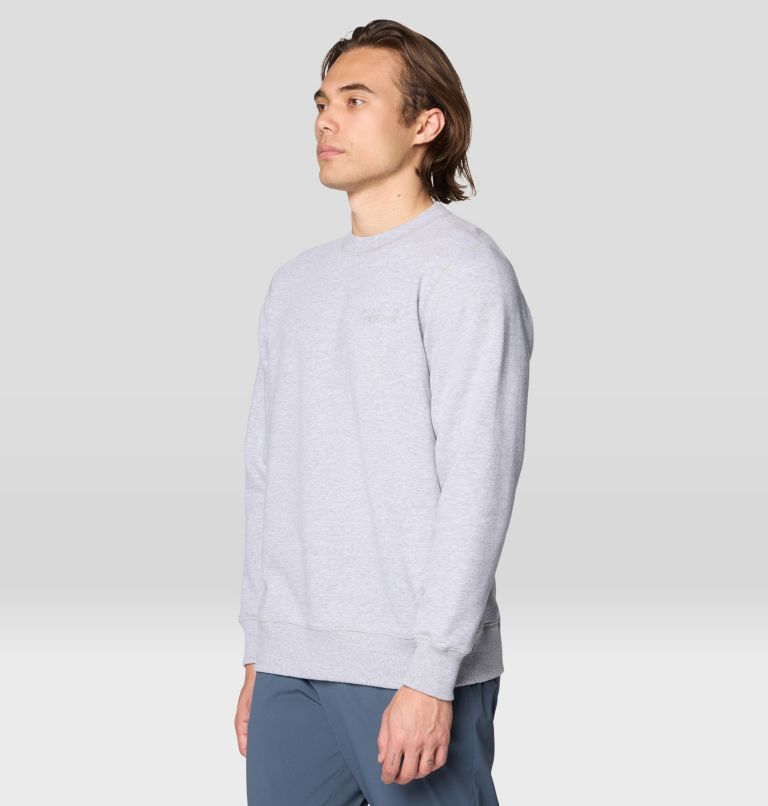 Men's MHW Logo Pullover Crew, Color: Hardwear Grey Heather, image 5