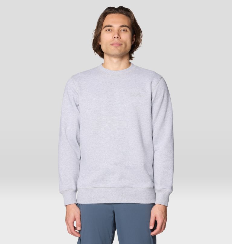 Men's MHW Logo Pullover Crew, Color: Hardwear Grey Heather, image 1
