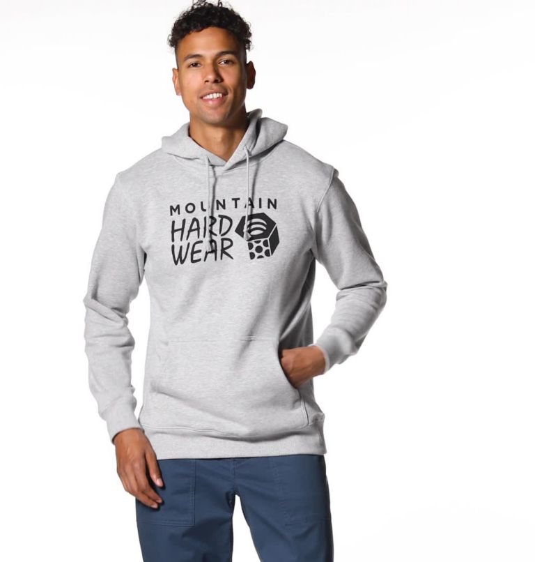 Men's MHW Logo Pullover Hoody, Color: Hardwear Grey Heather