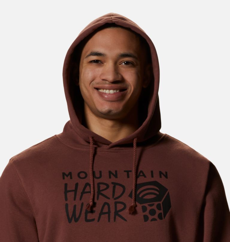 Men's MHW Logo Pullover Hoody, Color: Clay Earth, image 4