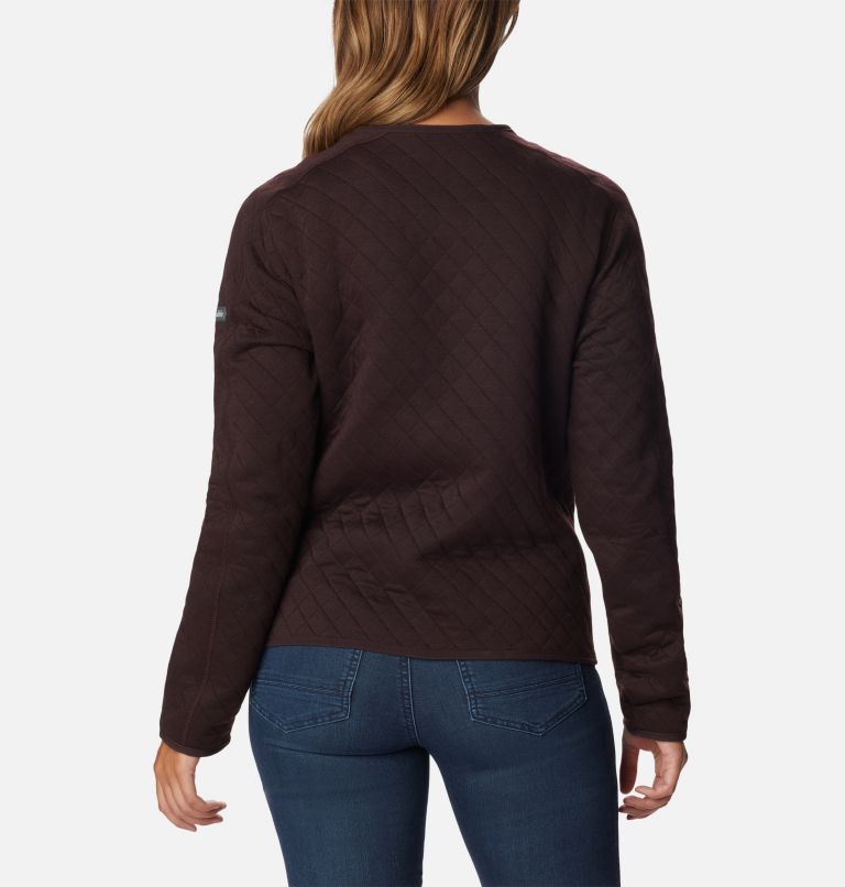 Women's Columbia Lodge Quilted Cardigan, Color: New Cinder, image 2
