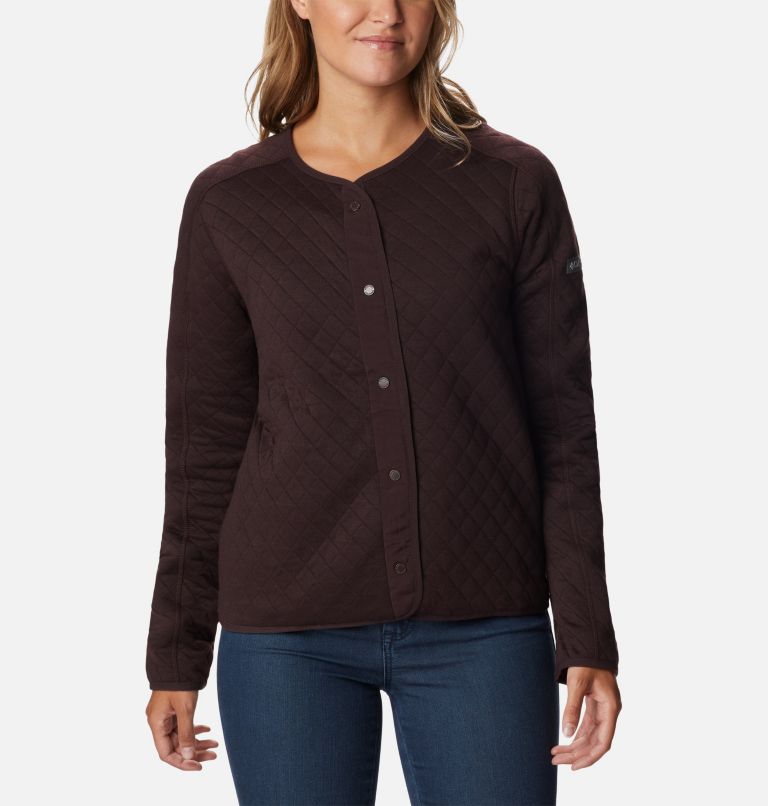 Thumbnail: Women's Columbia Lodge Quilted Cardigan, Color: New Cinder, image 1
