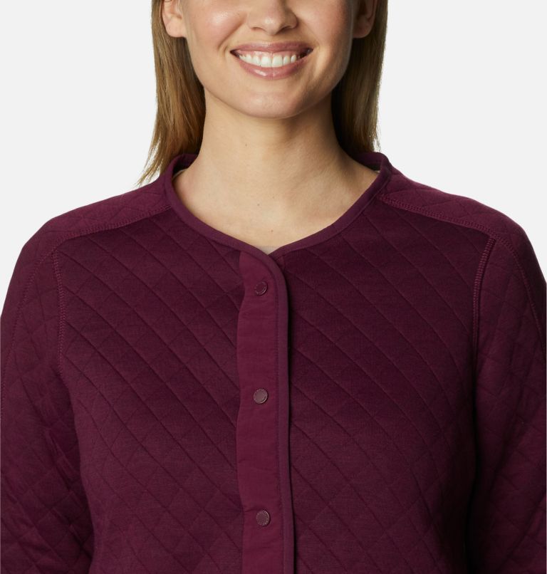 Women's Columbia Lodge Quilted Cardigan, Color: Marionberry, image 4