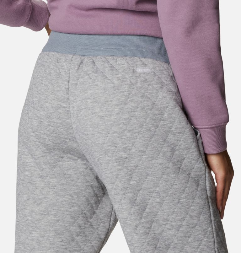 Thumbnail: Women's Columbia Lodge Quilted Joggers, Color: Light Grey Heather, image 5