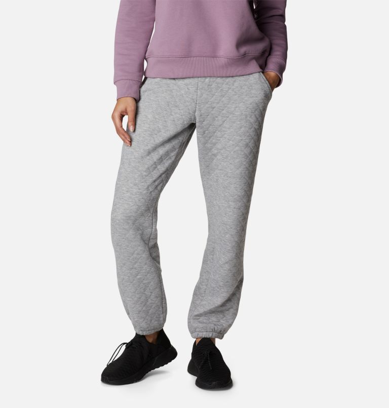 Thumbnail: Columbia Lodge Quilted Jogger | 060 | M, Color: Light Grey Heather, image 1