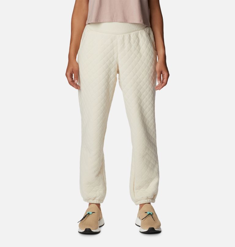 White best sale quilted joggers