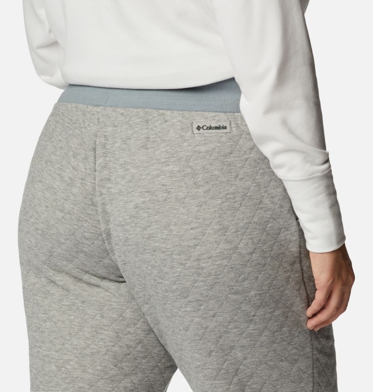 Thumbnail: Women's Columbia Lodge Quilted Joggers - Plus Size, Color: Light Grey Heather, image 5
